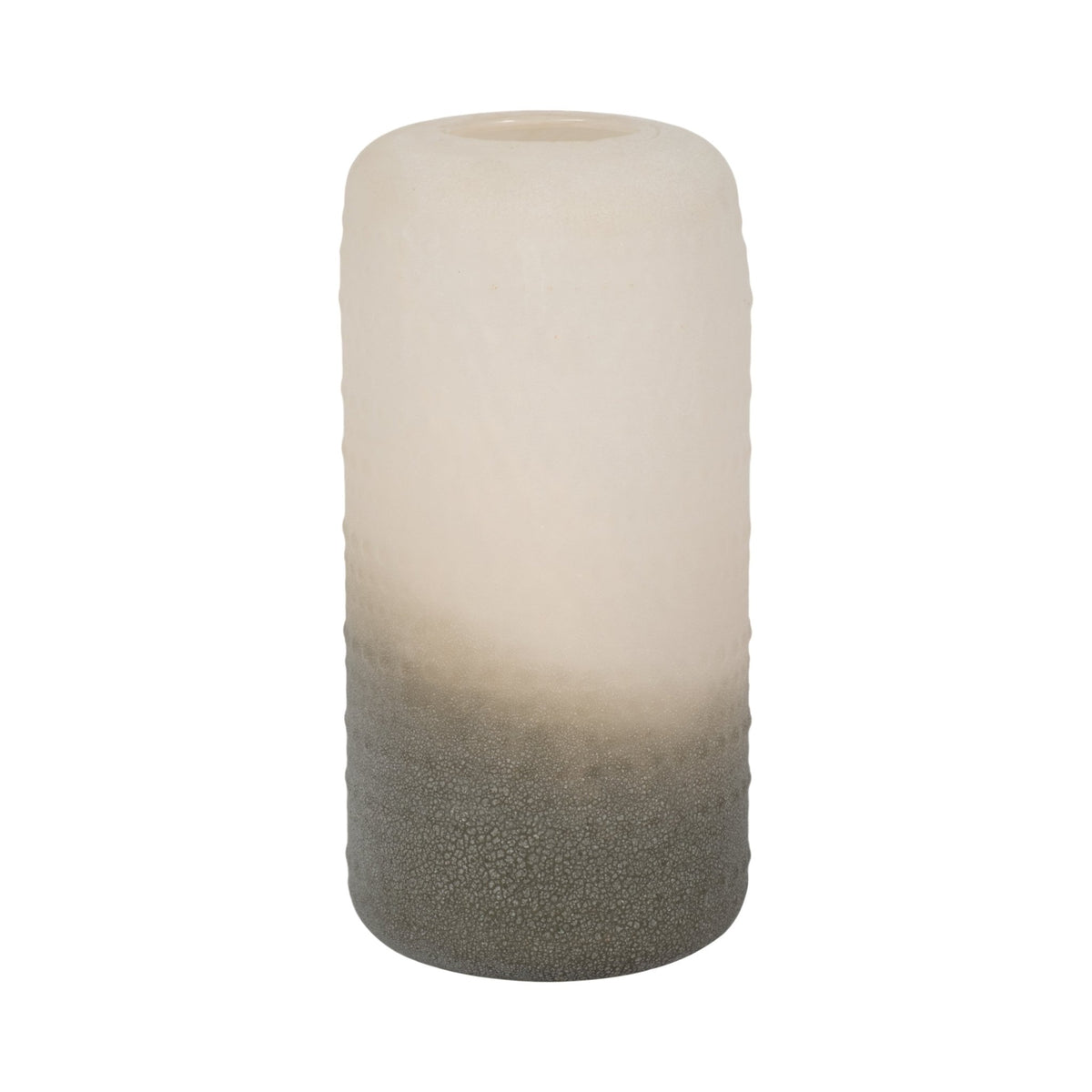 Glass 11" Textured 2-tone Vase, Vases and Jars| Sagebrook Home