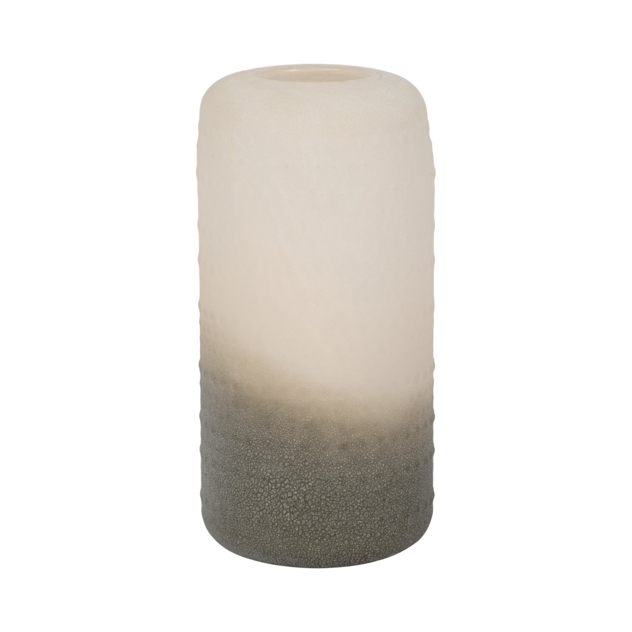 Glass 11" Textured 2-tone Vase, Vases and Jars| Sagebrook Home