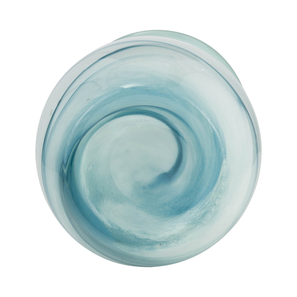 GLASS, 11"H 2-TONE VASE, BLUE/WHITE Vases and Jars| Sagebrook Home