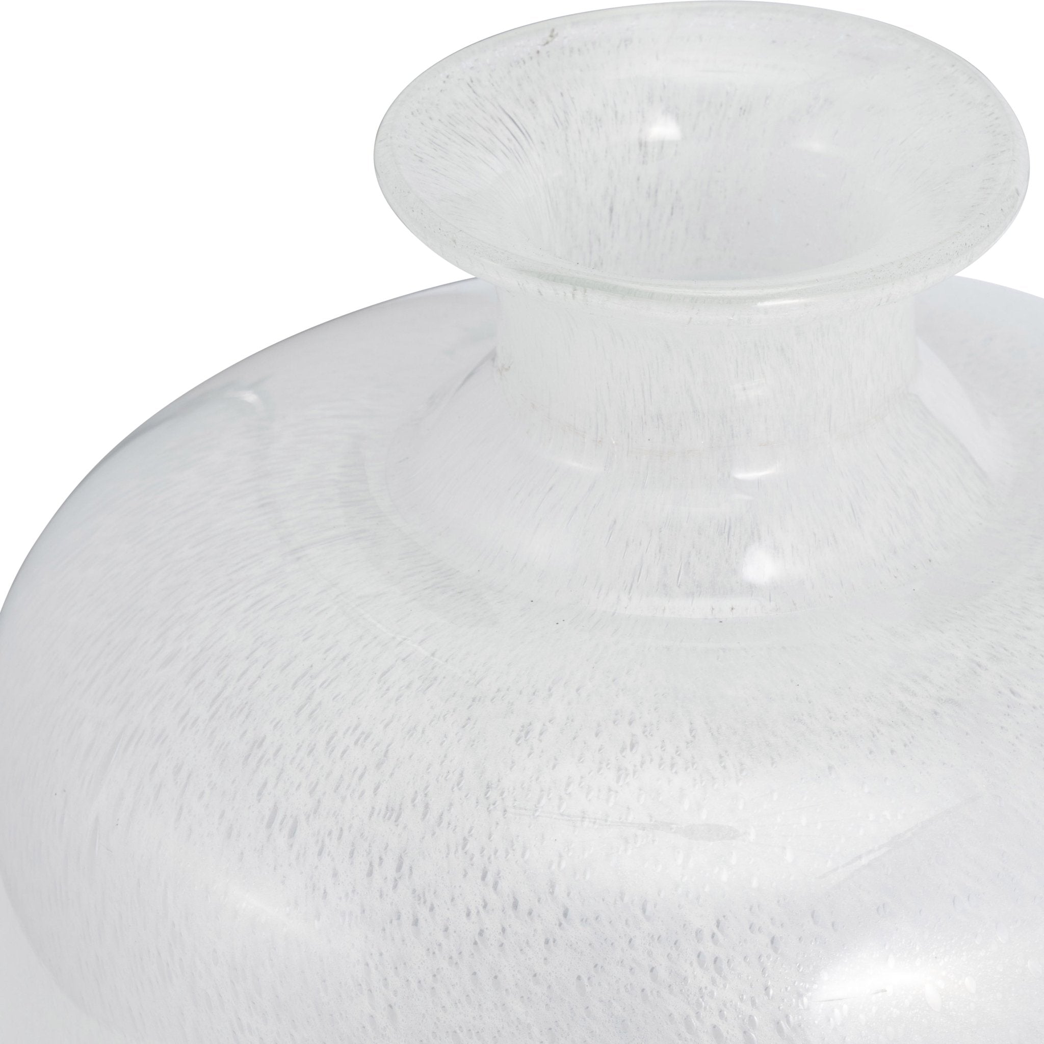 Glass, 12''H, Two Toned Vase, White/Blue Vases and Jars| Sagebrook Home
