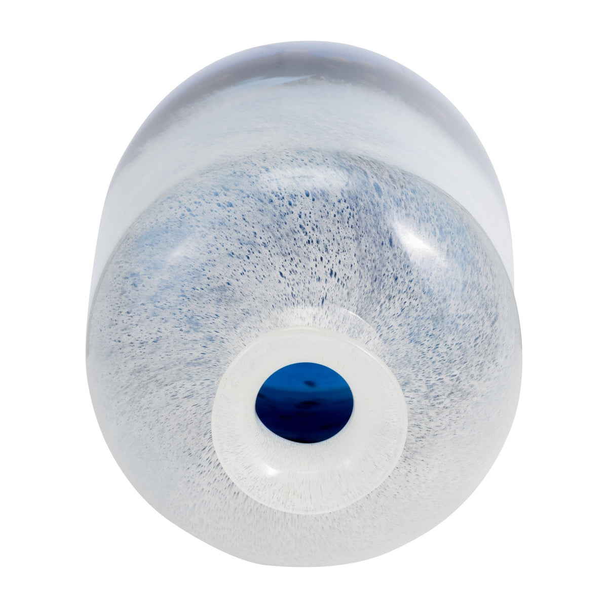 Glass, 12''H, Two Toned Vase, White/Blue Vases and Jars| Sagebrook Home
