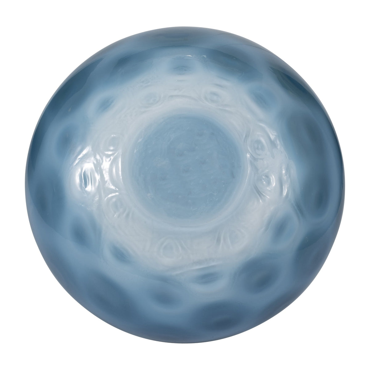 GLASS, 13" DIMPLE VASE BLUE Vases and Jars| Sagebrook Home