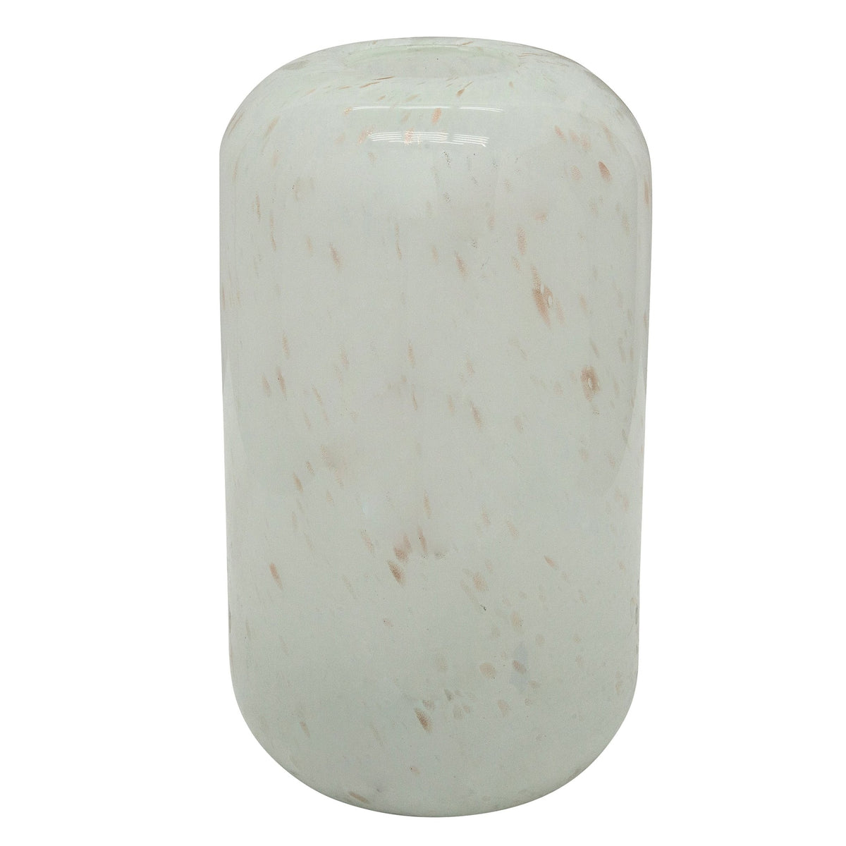 GLASS, 13" SPECKLED VASE, BEIGE Vases and Jars| Sagebrook Home