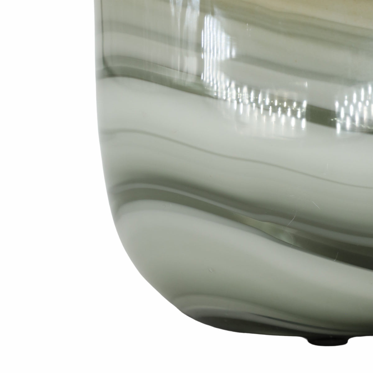 Glass 13"H Metallic Vase, Gray/Gold Vases and Jars| Sagebrook Home