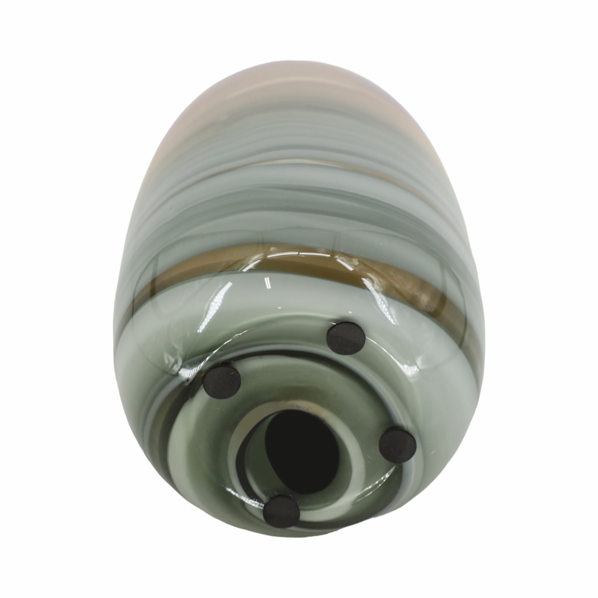 Glass 13"H Metallic Vase, Gray/Gold Vases and Jars| Sagebrook Home