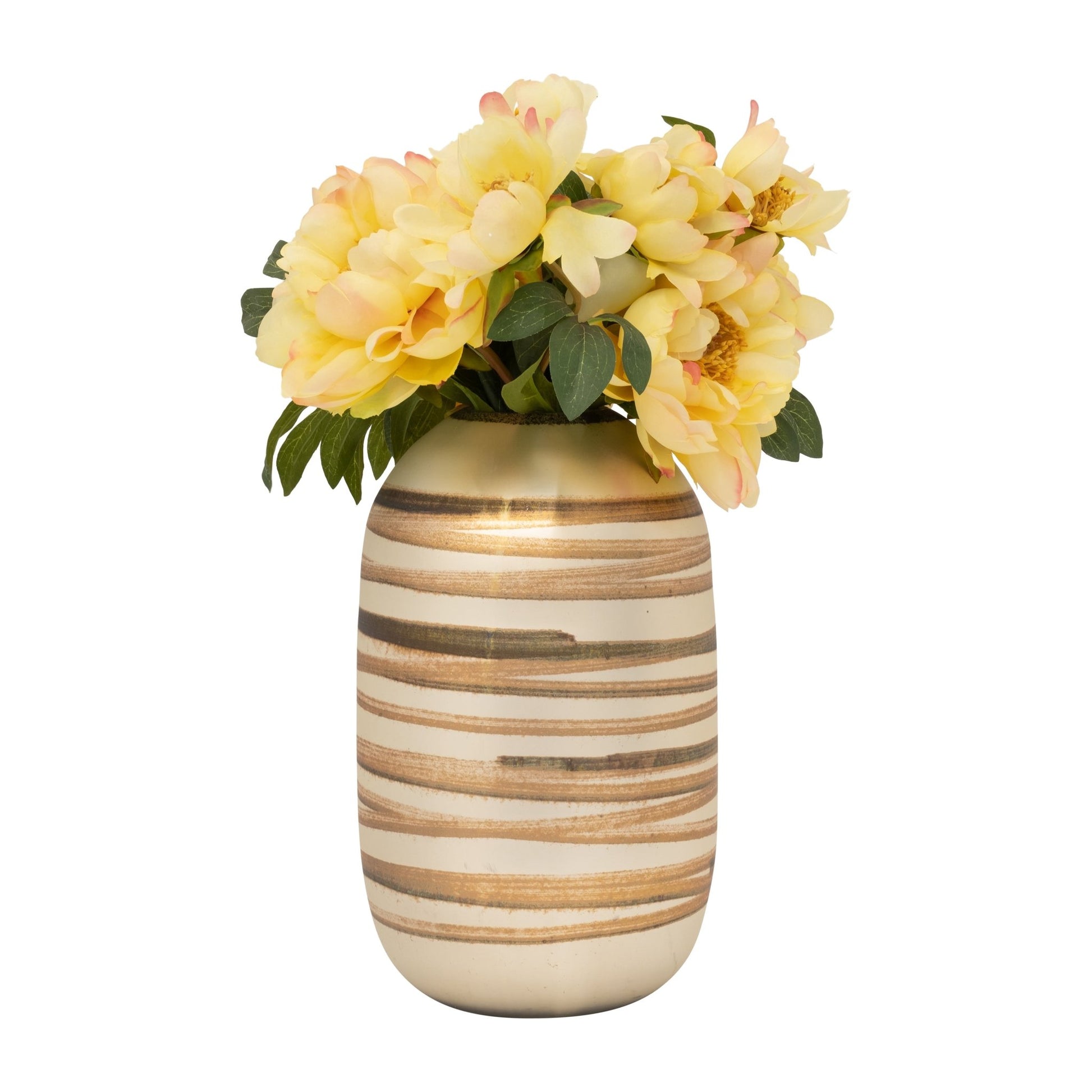 GLASS, 14" ANTIQUE RING VASE, GOLD Vases and Jars| Sagebrook Home