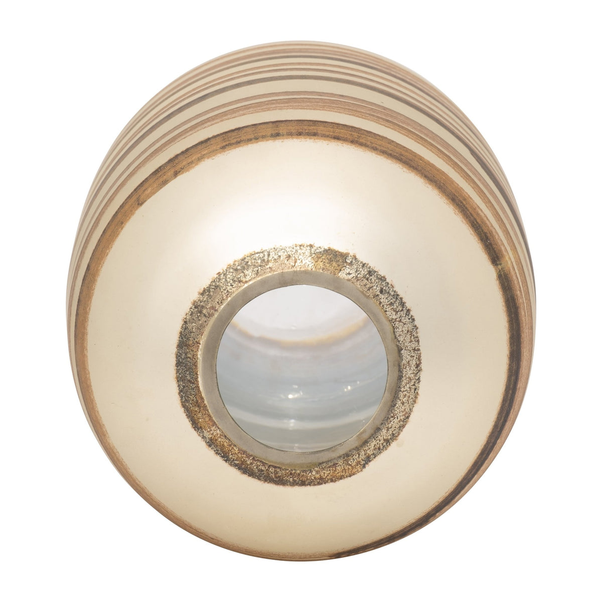 GLASS, 14" ANTIQUE RING VASE, GOLD Vases and Jars| Sagebrook Home