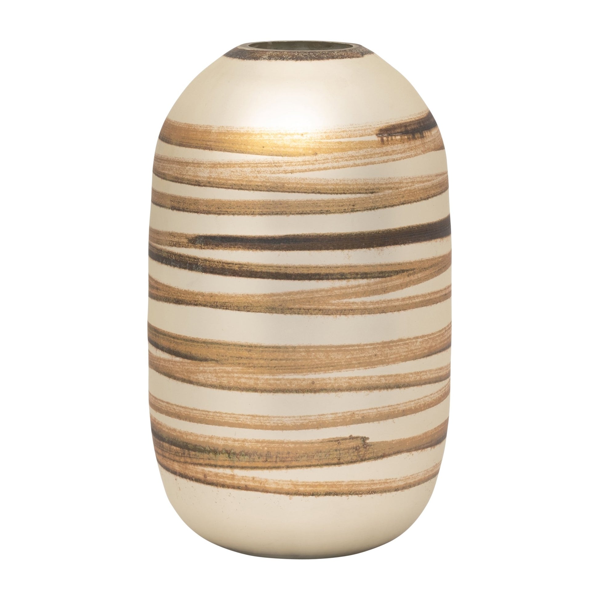 GLASS, 14" ANTIQUE RING VASE, GOLD Vases and Jars| Sagebrook Home