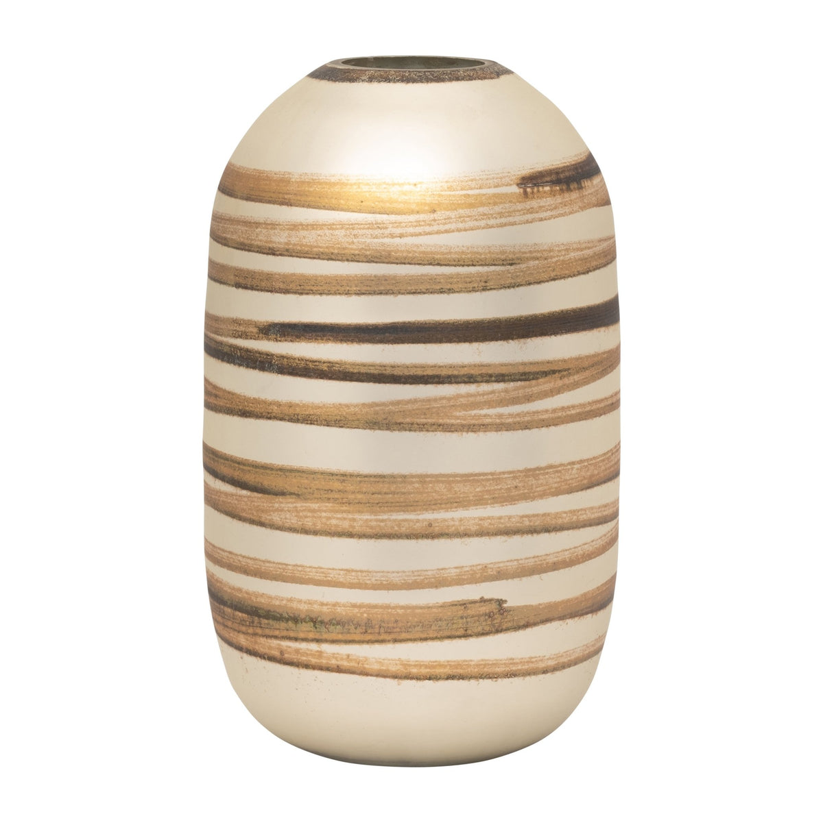 GLASS, 14" ANTIQUE RING VASE, GOLD Vases and Jars| Sagebrook Home