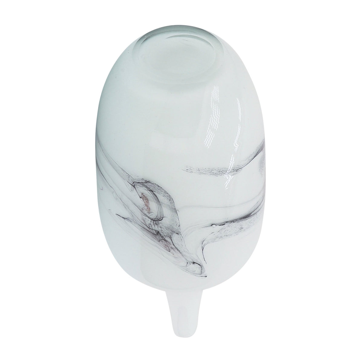 Glass, 14''H, Abstract Vase-White Vases and Jars| Sagebrook Home