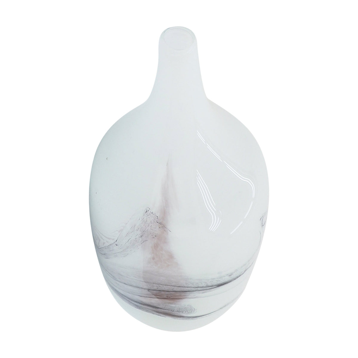 Glass, 14''H, Abstract Vase-White Vases and Jars| Sagebrook Home