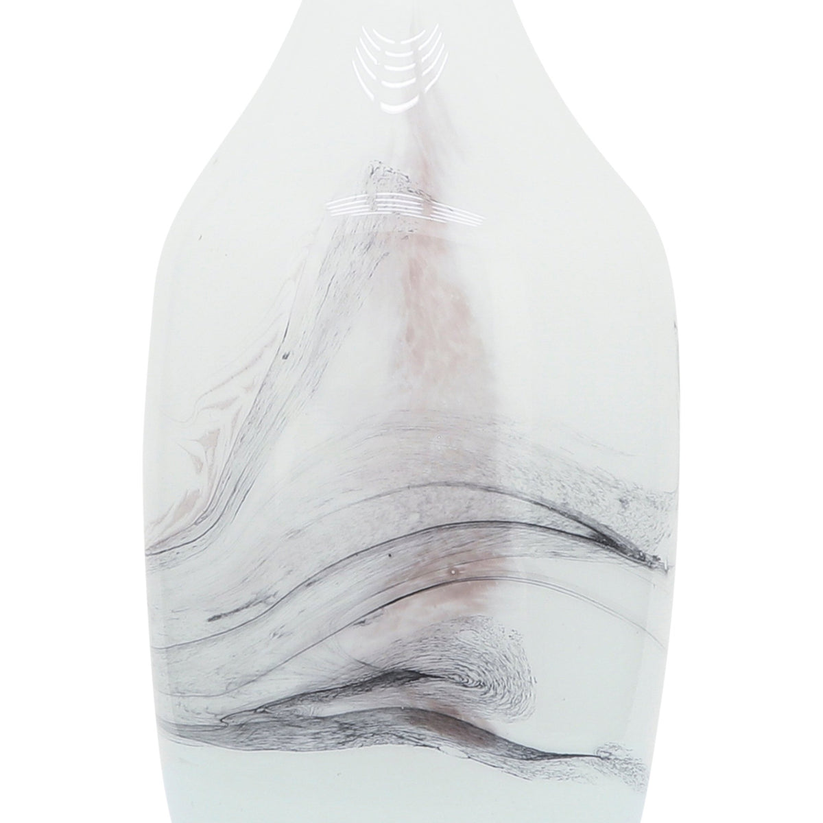 Glass, 14''H, Abstract Vase-White Vases and Jars| Sagebrook Home