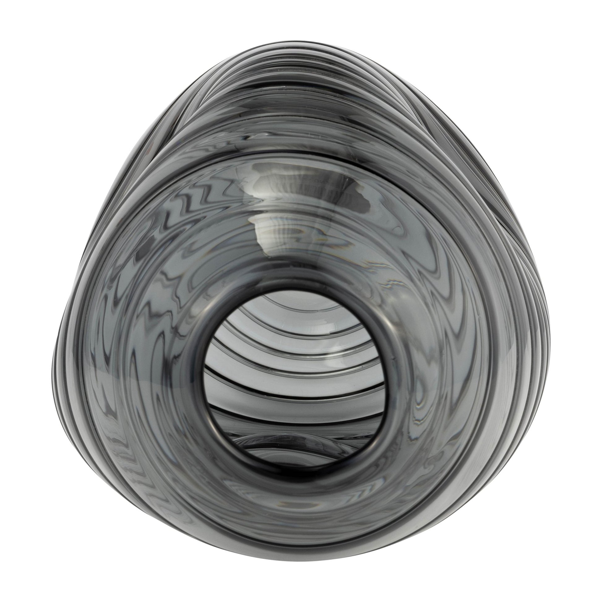 GLASS, 14"H PINCHED VASE, SMOKE Vases and Jars| Sagebrook Home