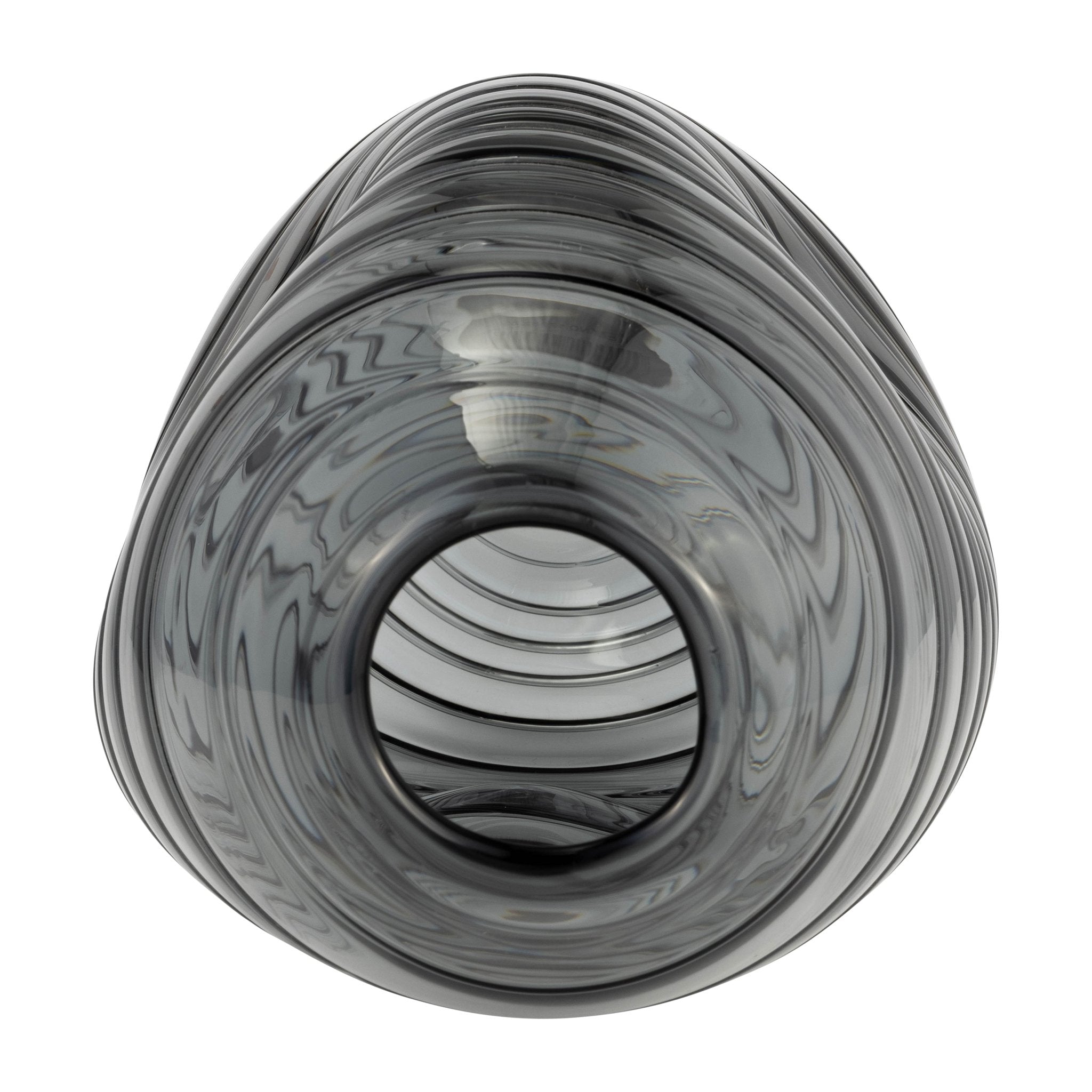 GLASS, 14"H PINCHED VASE, SMOKE Vases and Jars| Sagebrook Home