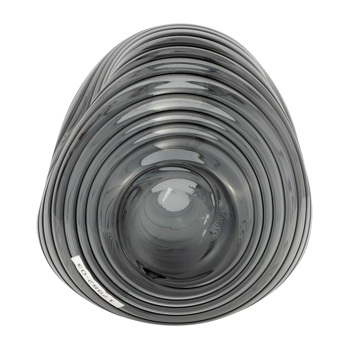 GLASS, 14"H PINCHED VASE, SMOKE Vases and Jars| Sagebrook Home