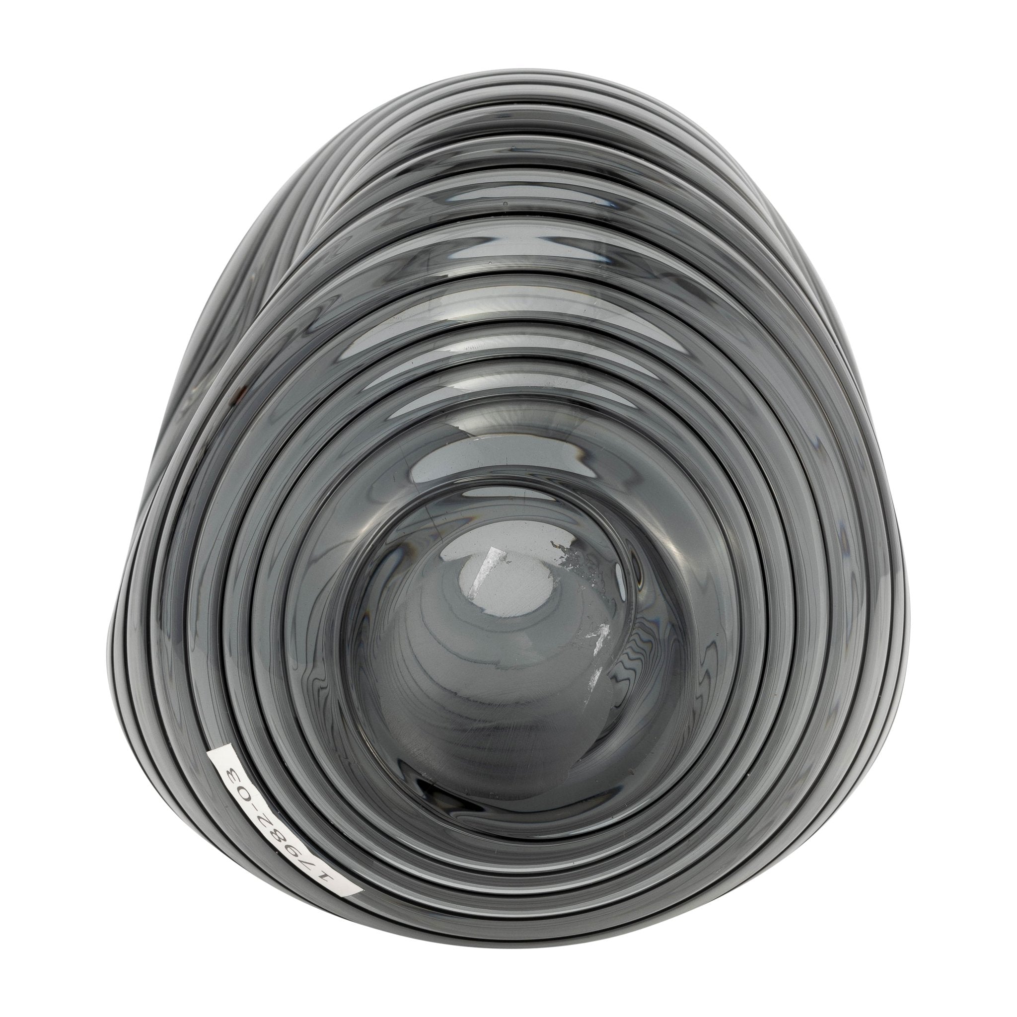 GLASS, 14"H PINCHED VASE, SMOKE Vases and Jars| Sagebrook Home