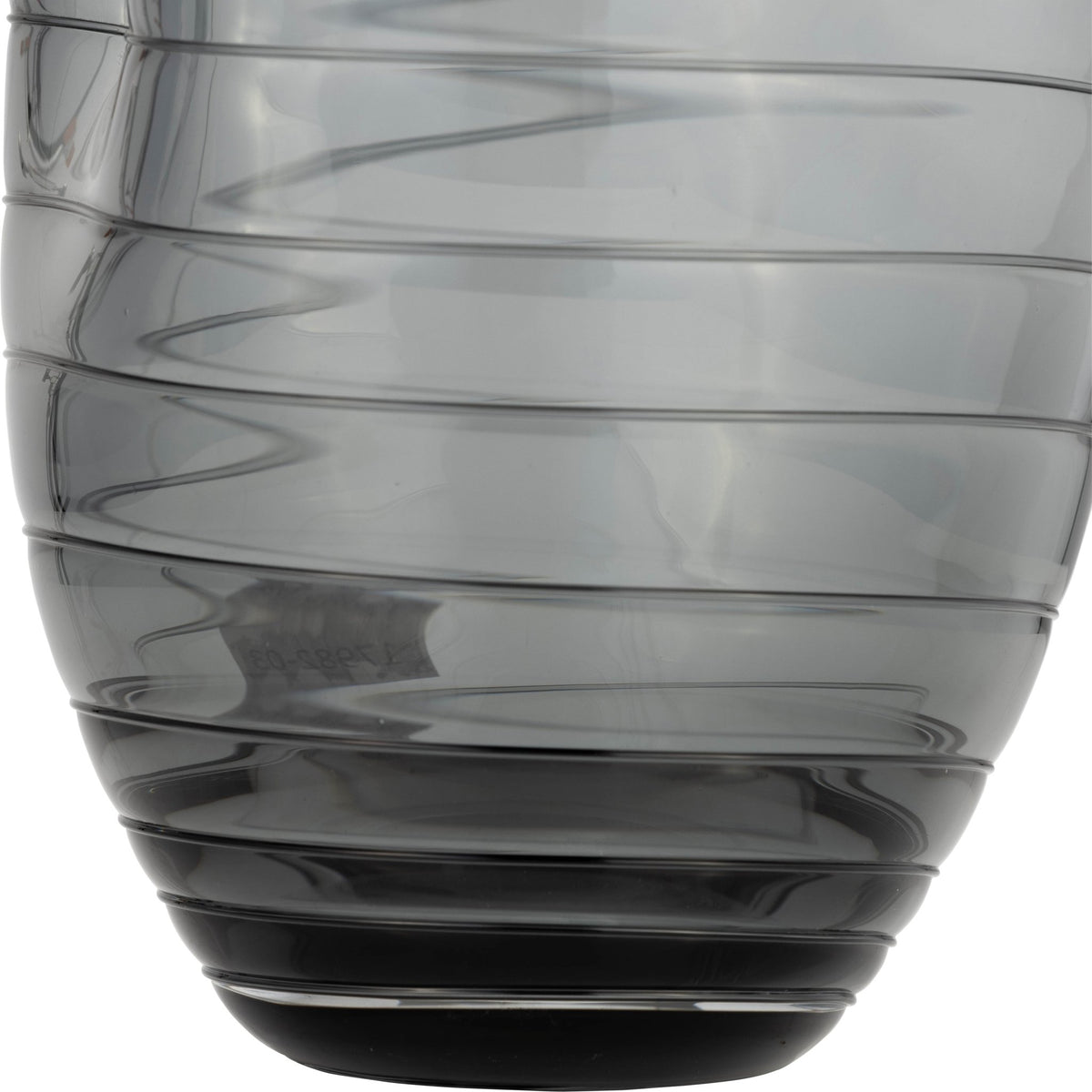 GLASS, 14"H PINCHED VASE, SMOKE Vases and Jars| Sagebrook Home