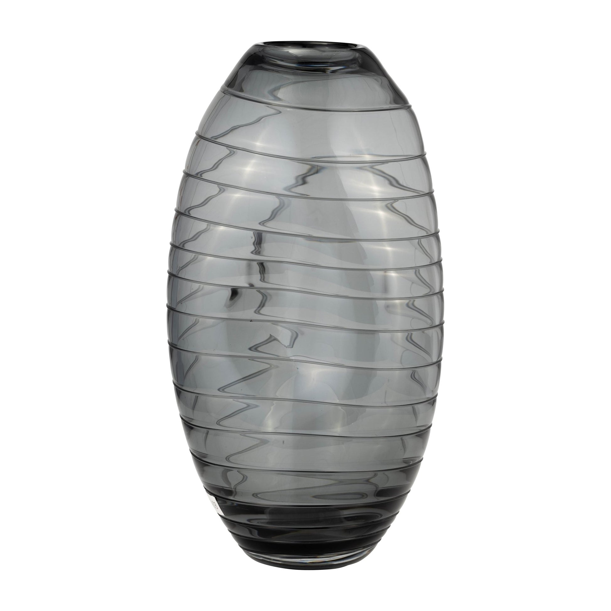 GLASS, 14"H PINCHED VASE, SMOKE Vases and Jars| Sagebrook Home