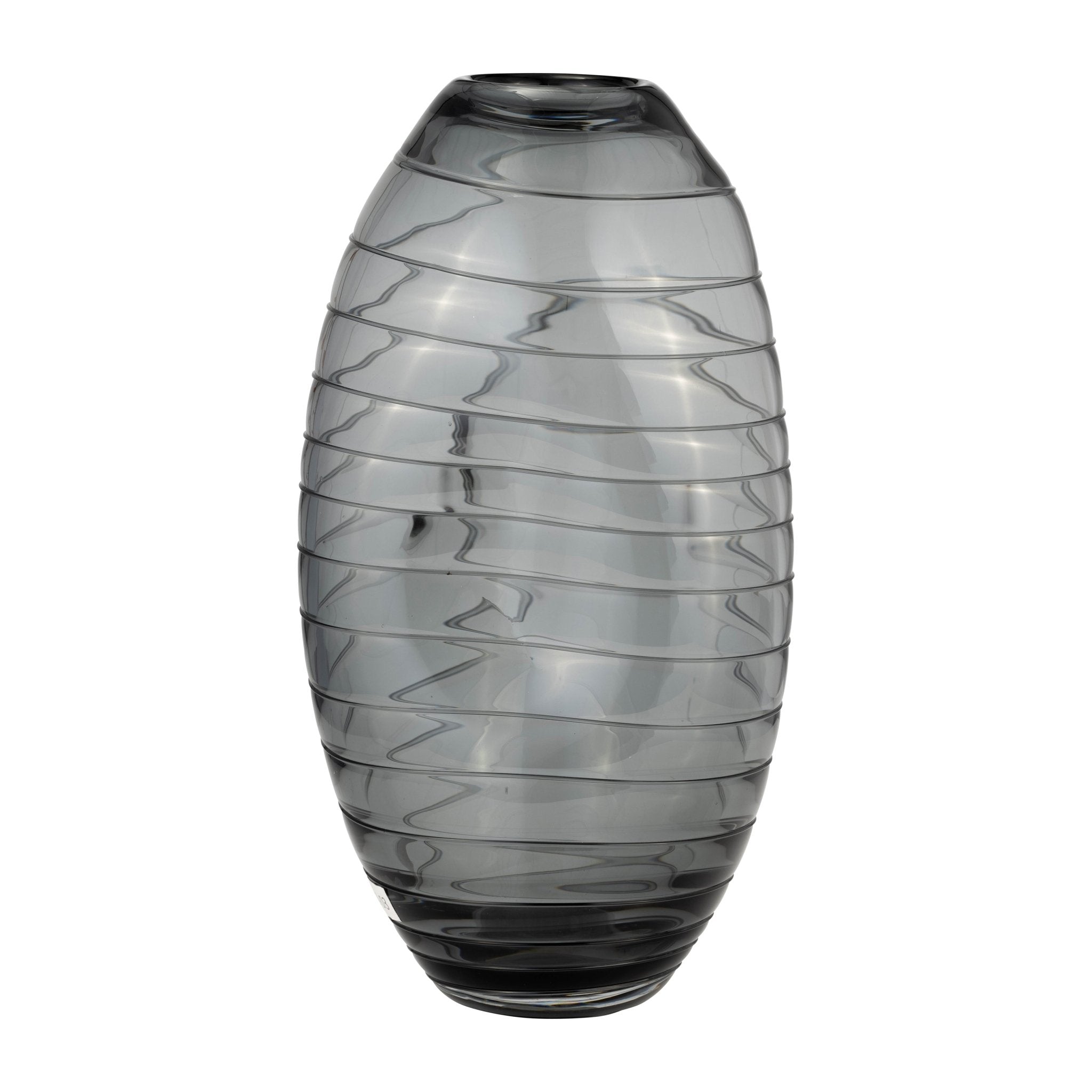 GLASS, 14"H PINCHED VASE, SMOKE Vases and Jars| Sagebrook Home