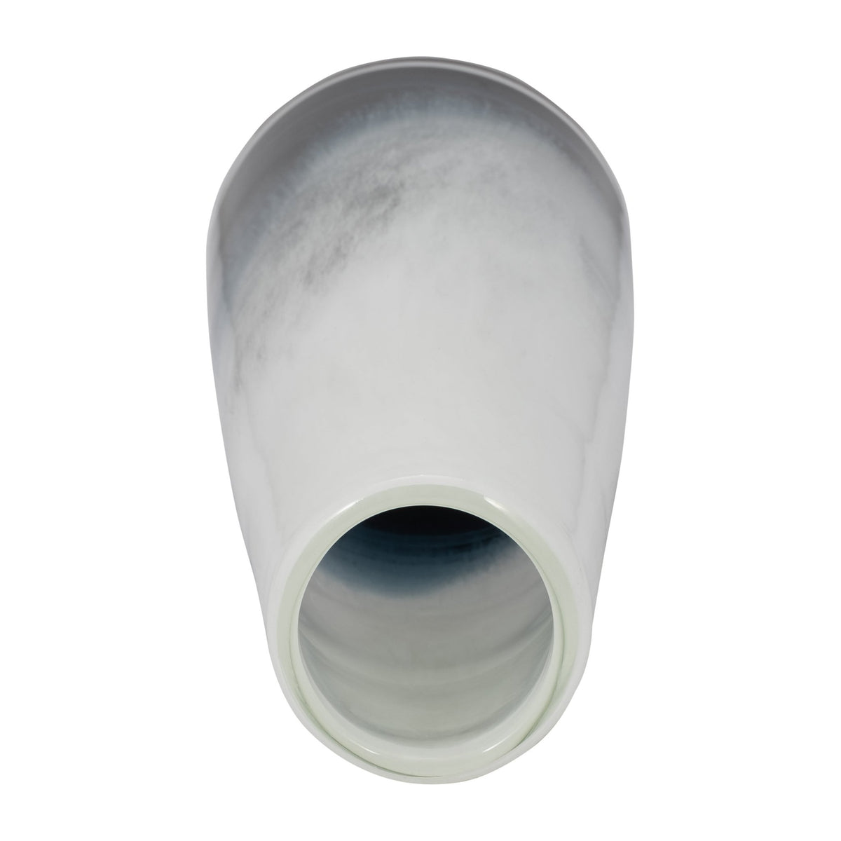 GLASS, 15" BLUE WATERS VASE, BLUE/WHITE Vases and Jars| Sagebrook Home