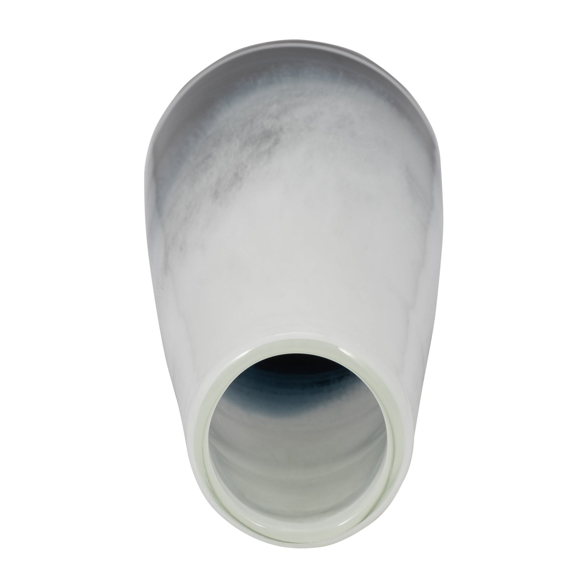GLASS, 15" BLUE WATERS VASE, BLUE/WHITE Vases and Jars| Sagebrook Home