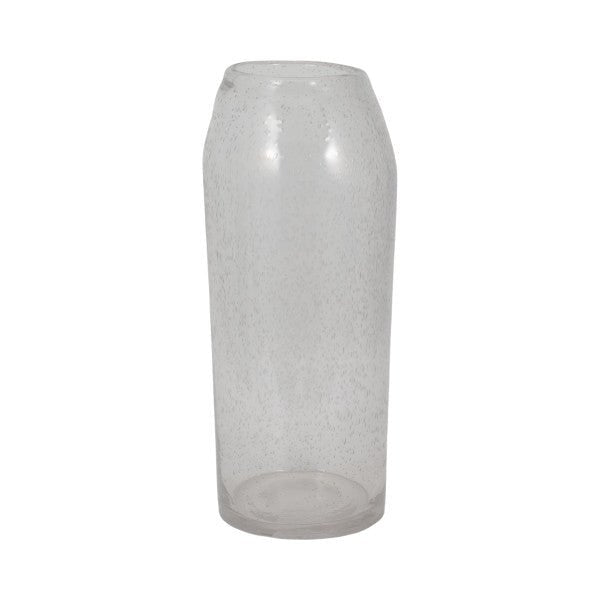 GLASS, 19" FLOOR VASE BUBBLE CLEAR Vases and Jars| Sagebrook Home