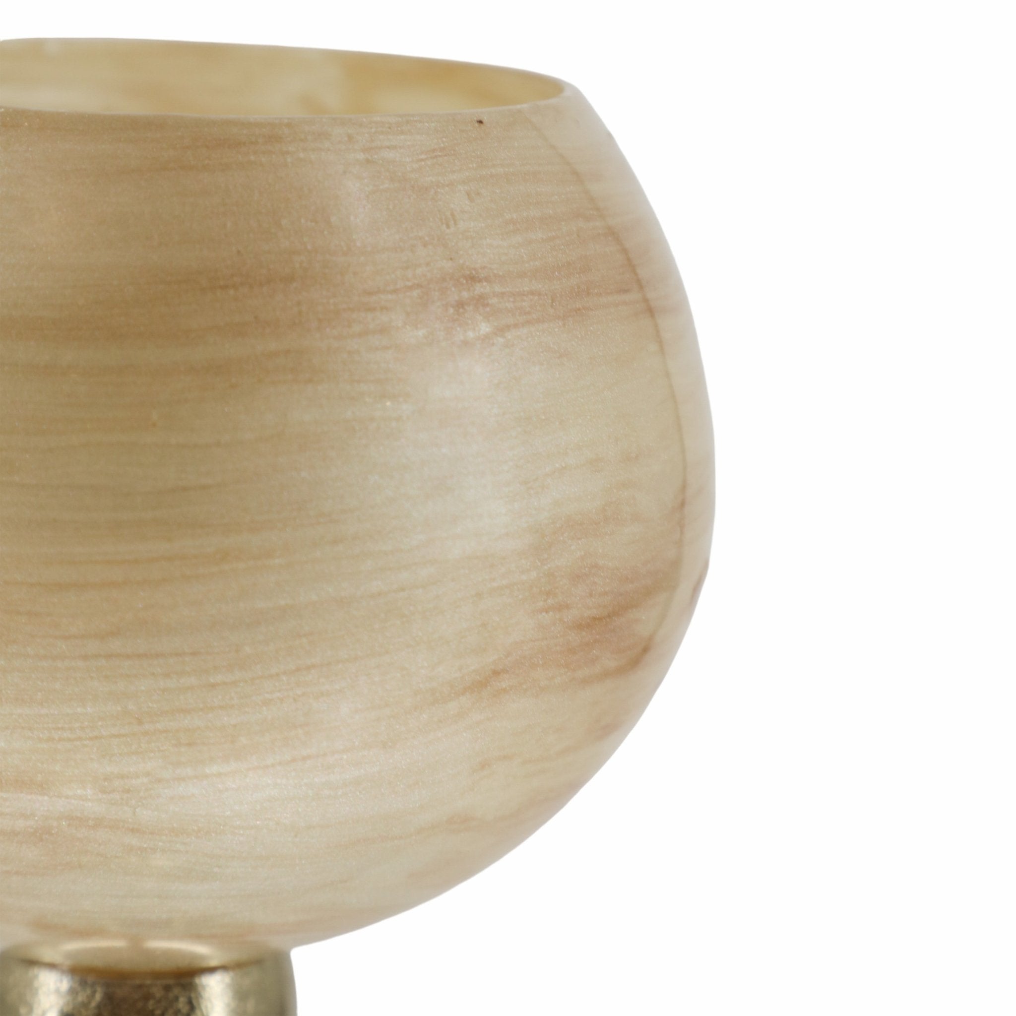 GLASS 20" GOBLET VOTIVE HOLDER, OPAL Candle Holders| Sagebrook Home