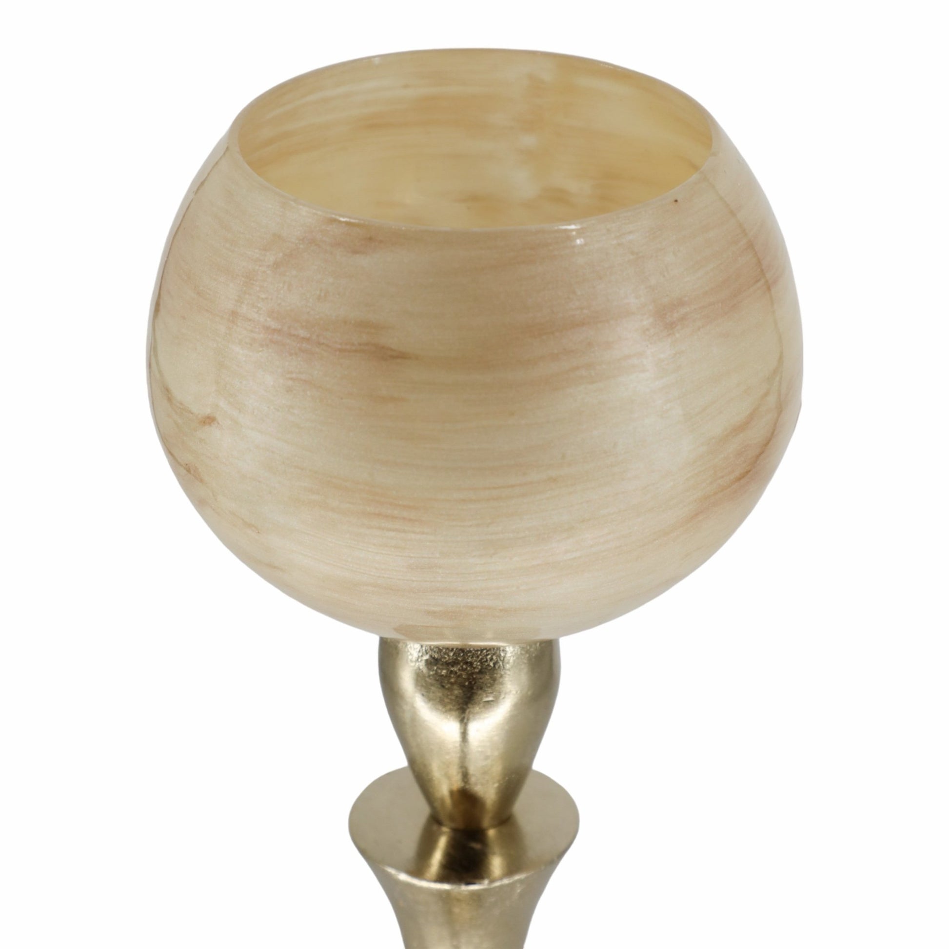 GLASS 20" GOBLET VOTIVE HOLDER, OPAL Candle Holders| Sagebrook Home