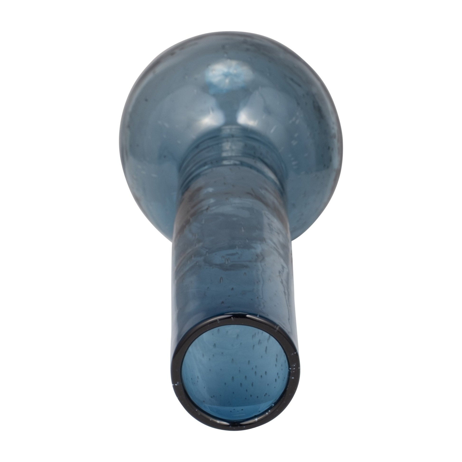 GLASS, 20" VASE BLUE | Sagebrook Home