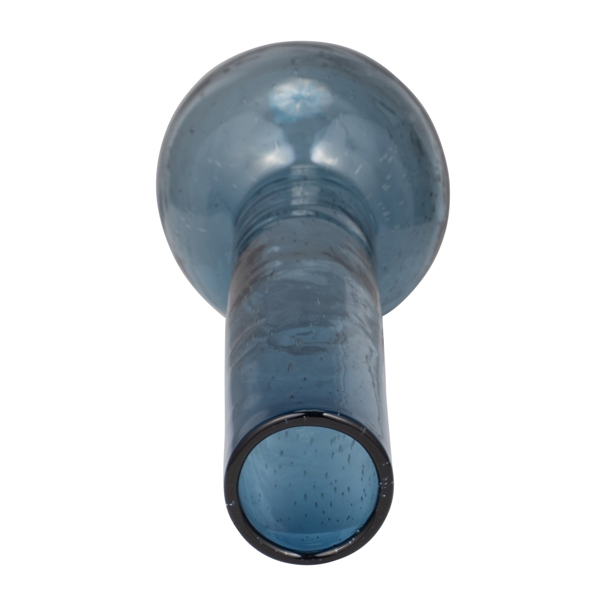 GLASS, 20" VASE BLUE | Sagebrook Home