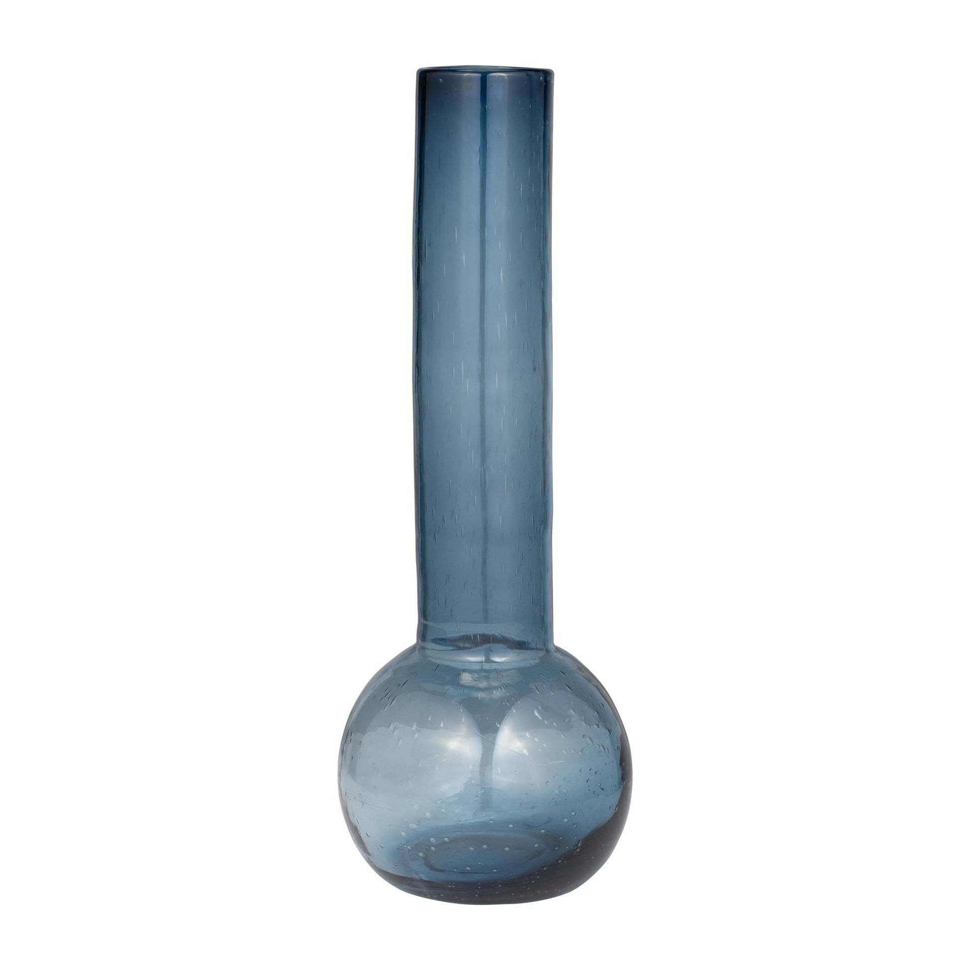 GLASS, 20" VASE BLUE | Sagebrook Home