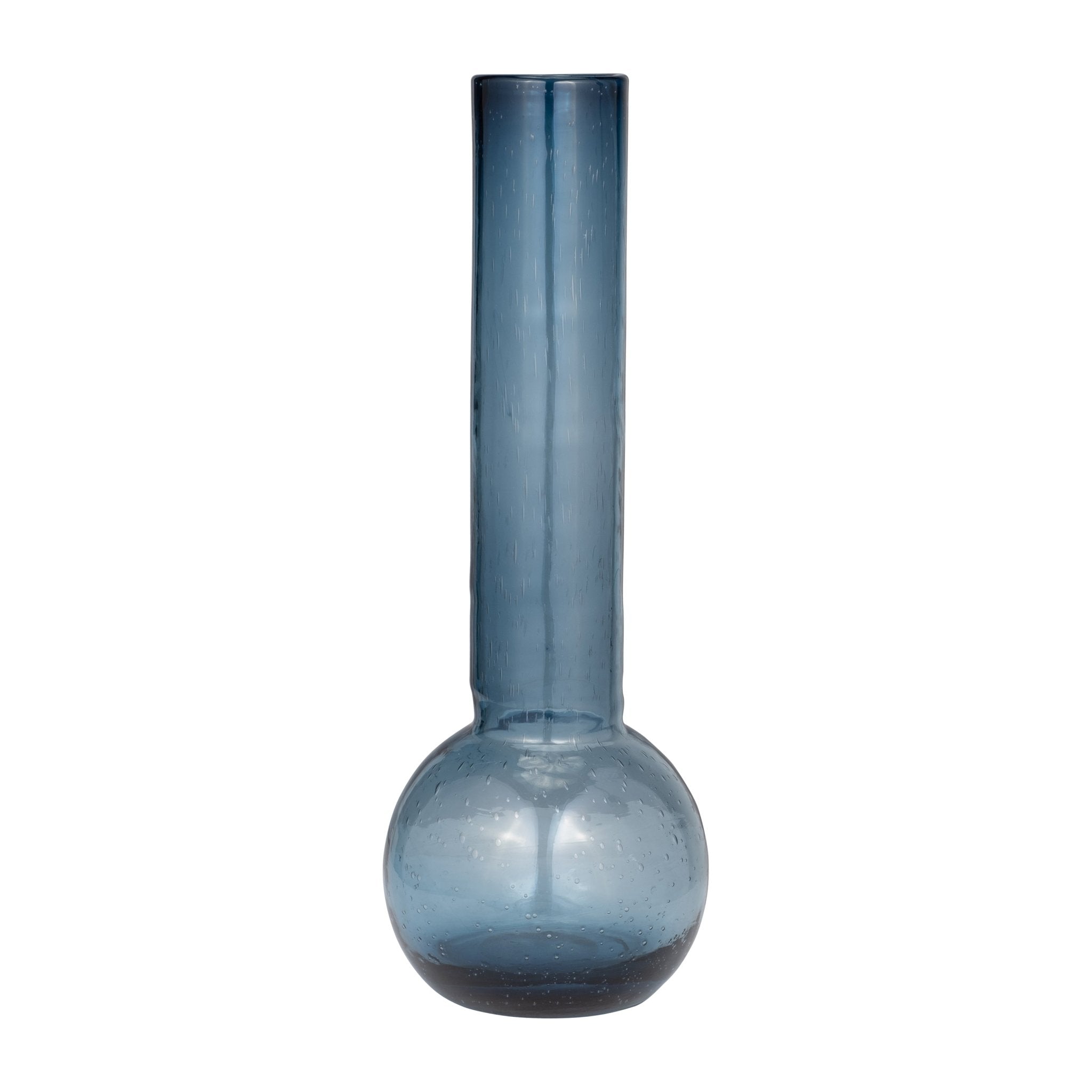 GLASS, 20" VASE BLUE | Sagebrook Home