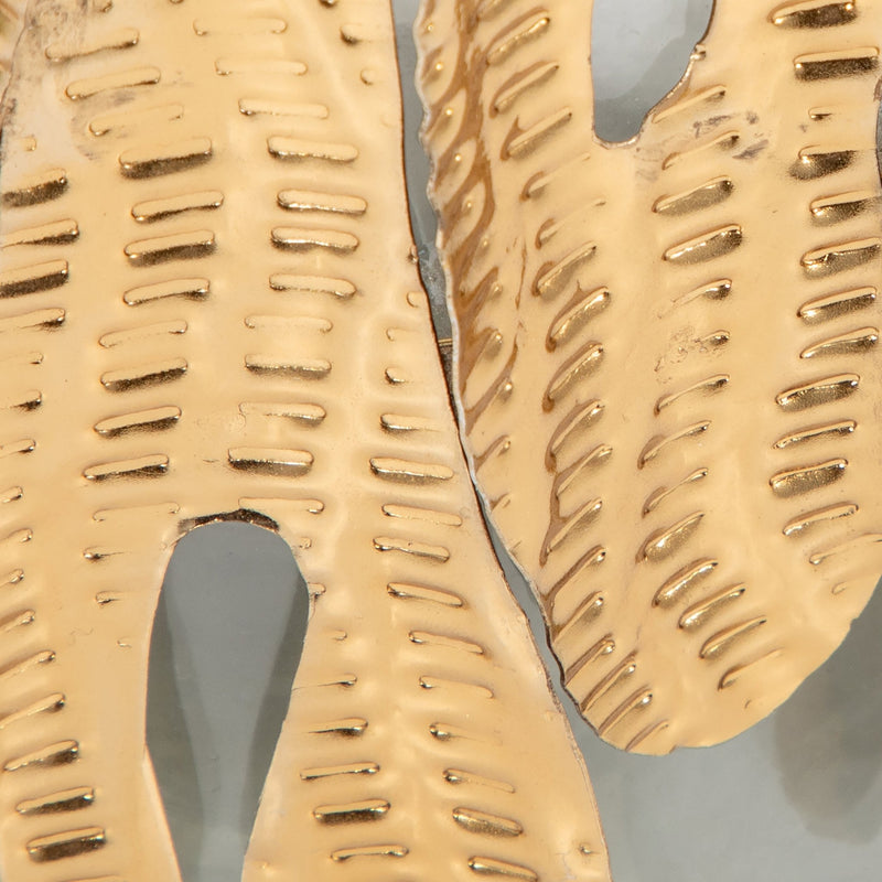 GLASS, 20"H CANDLE HOLDER W/ METAL DETAIL, GRAY/CH - Al Rugaib Furniture