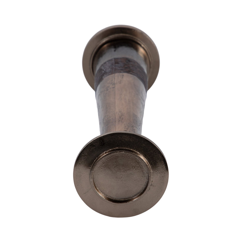 Glass, 21" Pillar Holder, Bronze - Al Rugaib Furniture