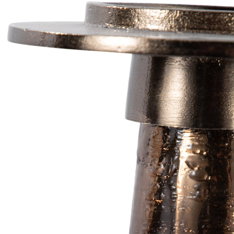 Glass, 21" Pillar Holder, Bronze - Al Rugaib Furniture