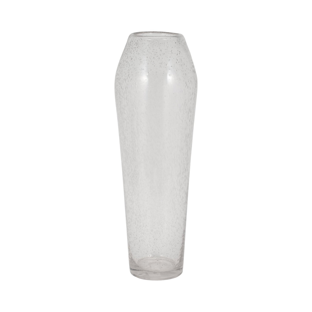 GLASS, 23" FLOOR VASE BUBBLE CLEAR Vases and Jars| Sagebrook Home