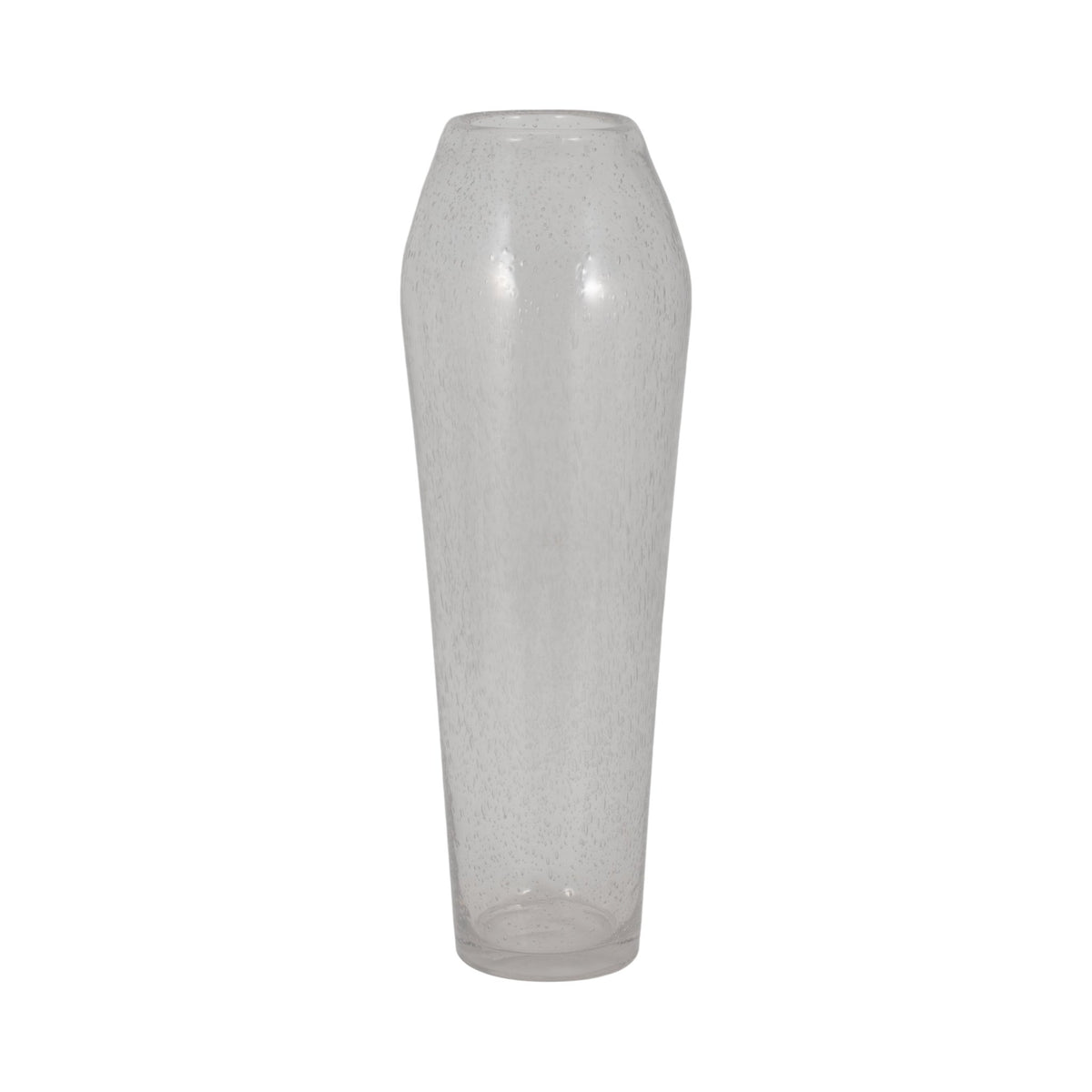 GLASS, 23" FLOOR VASE BUBBLE CLEAR Vases and Jars| Sagebrook Home