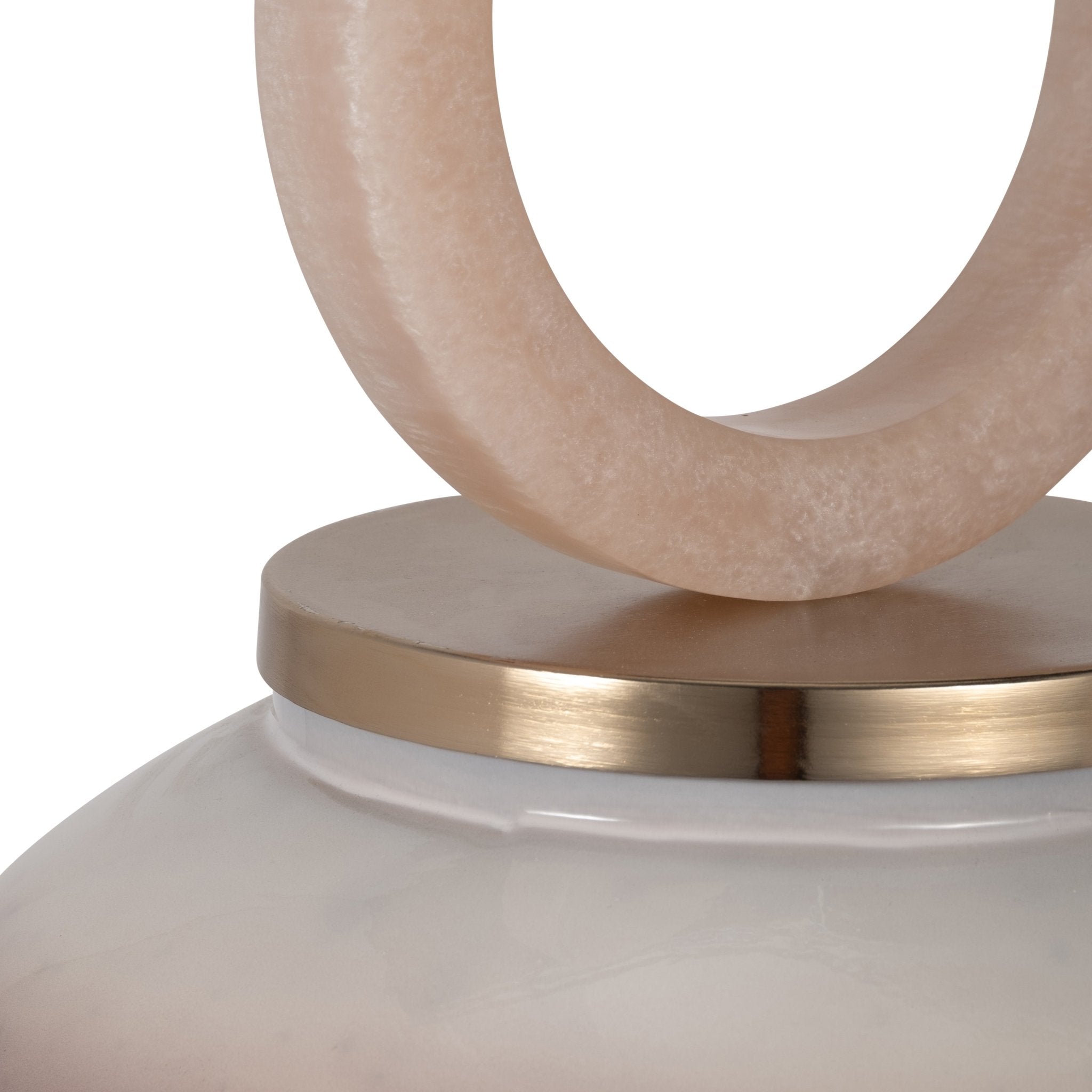 GLASS, 28" VASE ROUND RESIN TOPPER, COPPER Vases and Jars| Sagebrook Home