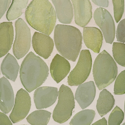 Glass, 4" 11 Oz Mosaic Scented Candle, Light Green - Al Rugaib Furniture