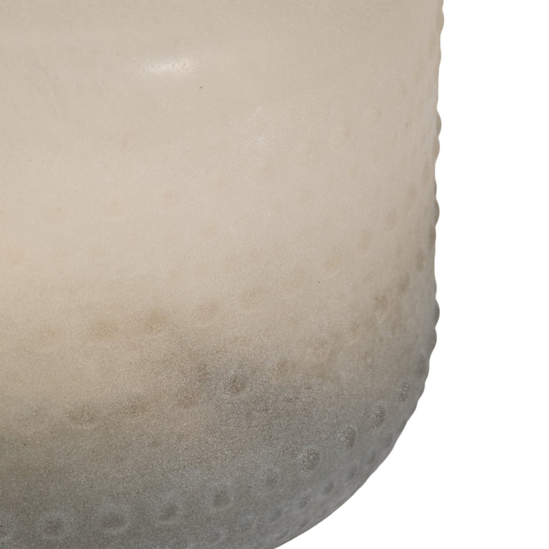 Glass 7" Textured 2 - tone Vase, - Al Rugaib Furniture