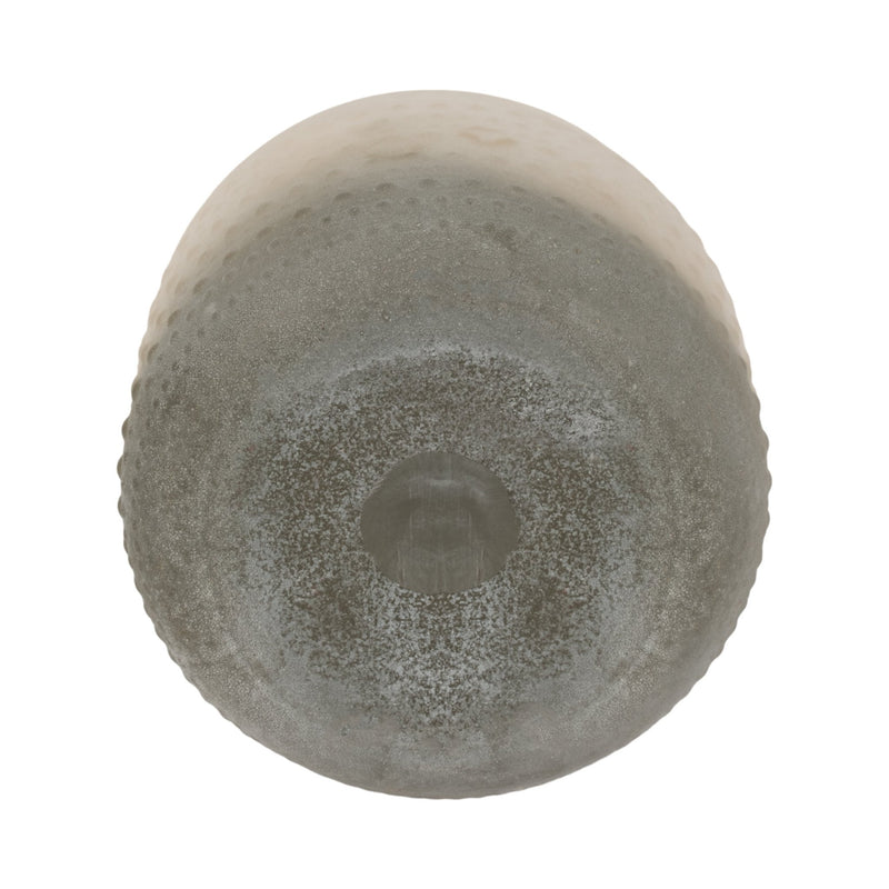 Glass 7" Textured 2 - tone Vase, - Al Rugaib Furniture