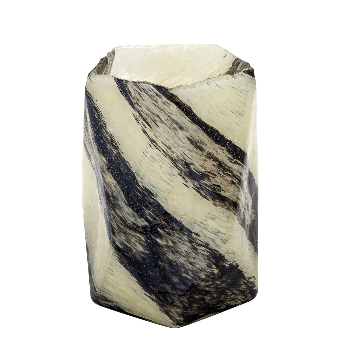 Glass 7"H Hand Blown Vase, Gray Vases and Jars| Sagebrook Home