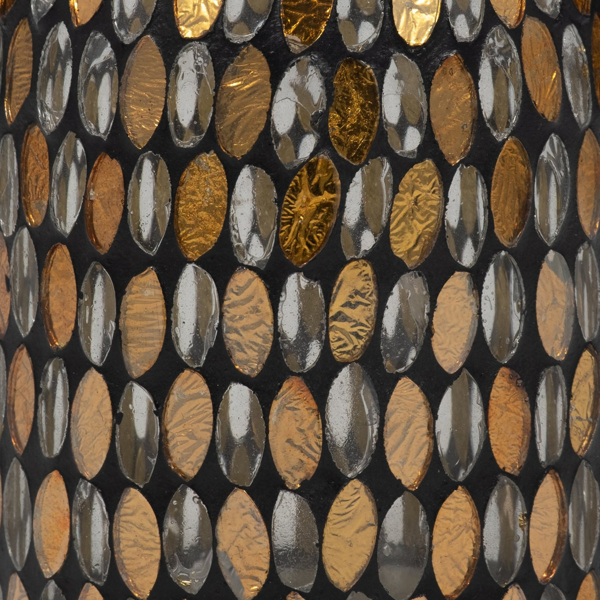 GLASS, 7"H MOSAIC VASE, COPPER Vases and Jars| Sagebrook Home