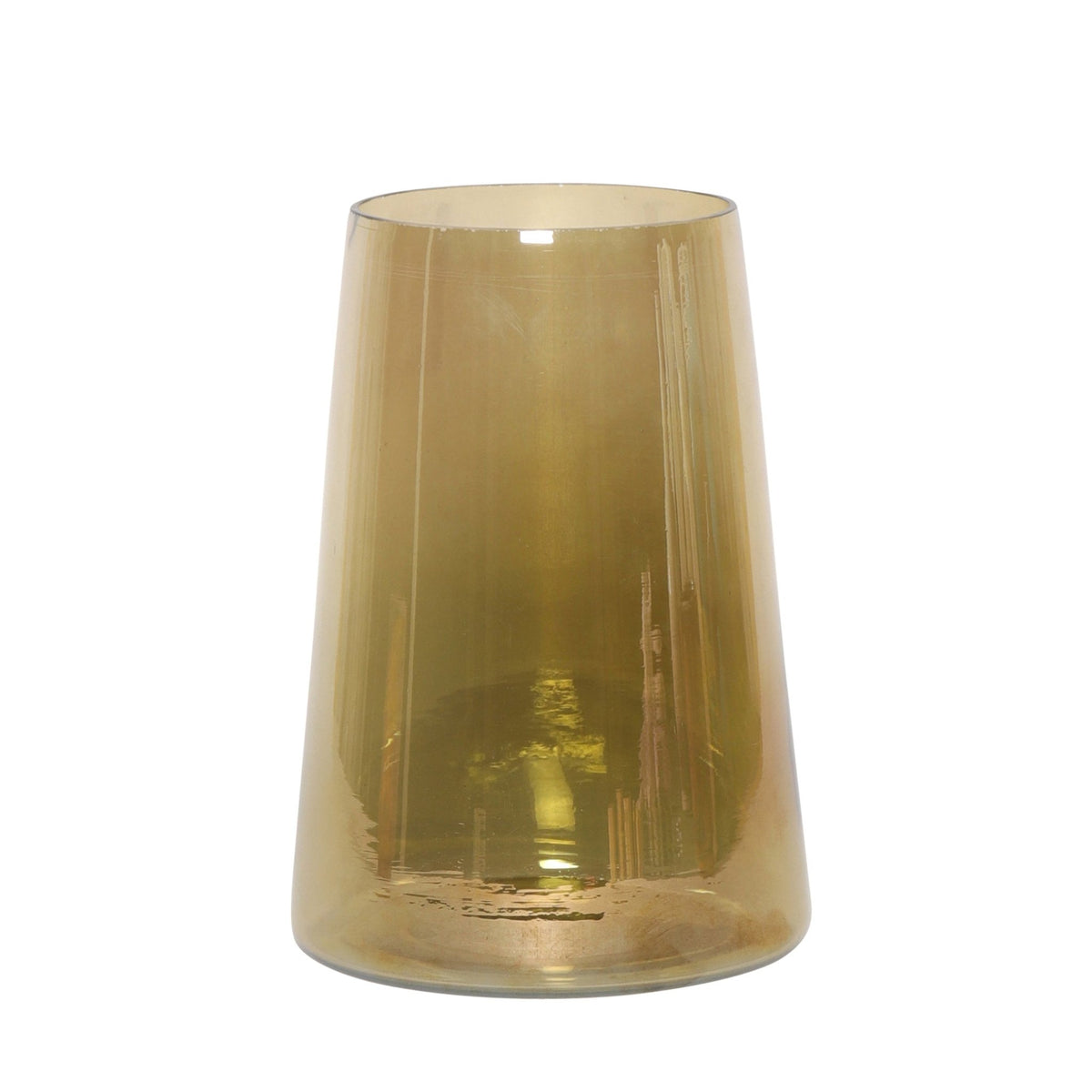 GLASS, 8" LUSTER VASE, GOLD Vases and Jars| Sagebrook Home