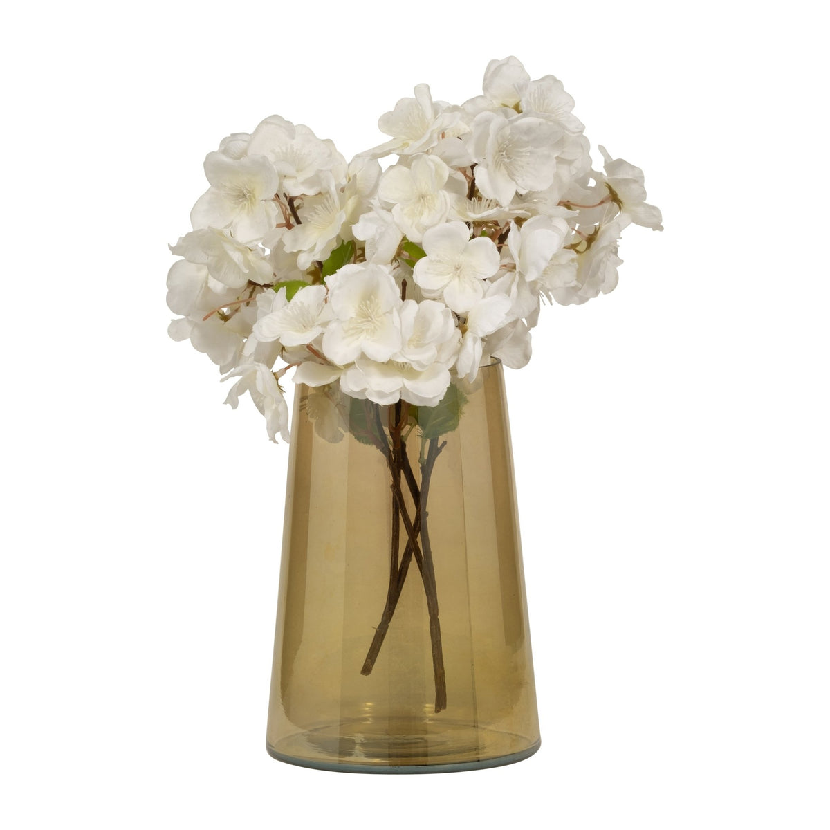 GLASS, 8" LUSTER VASE, GOLD Vases and Jars| Sagebrook Home
