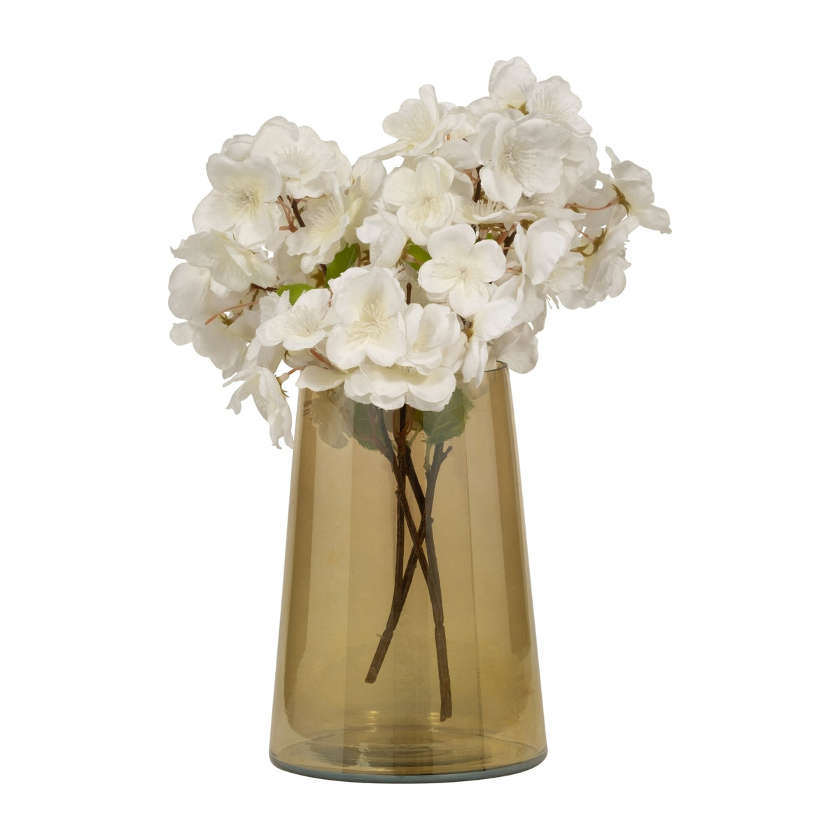 GLASS, 8" LUSTER VASE, GOLD Vases and Jars| Sagebrook Home