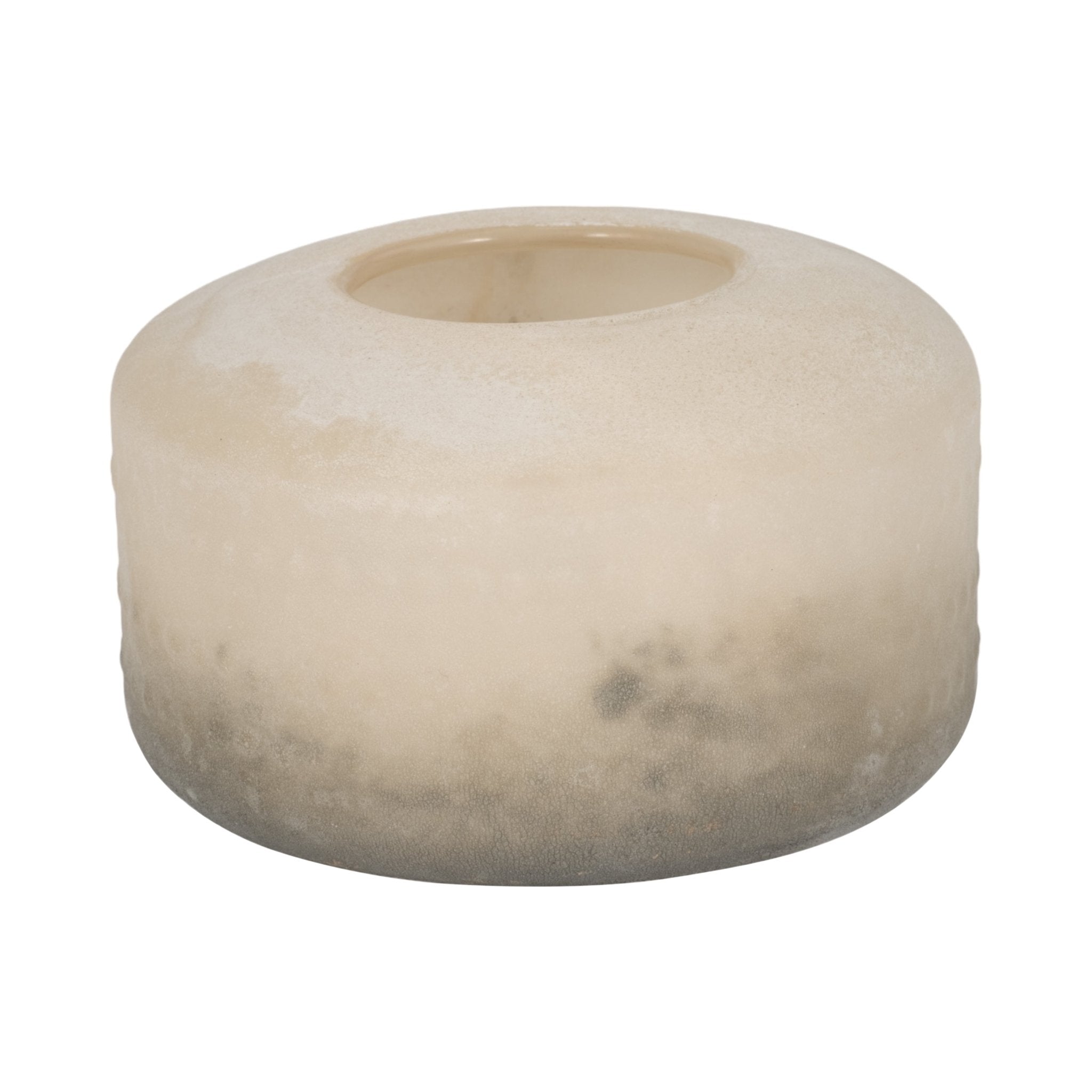 Glass 8" Textured 2-tone Vase, Vases and Jars| Sagebrook Home
