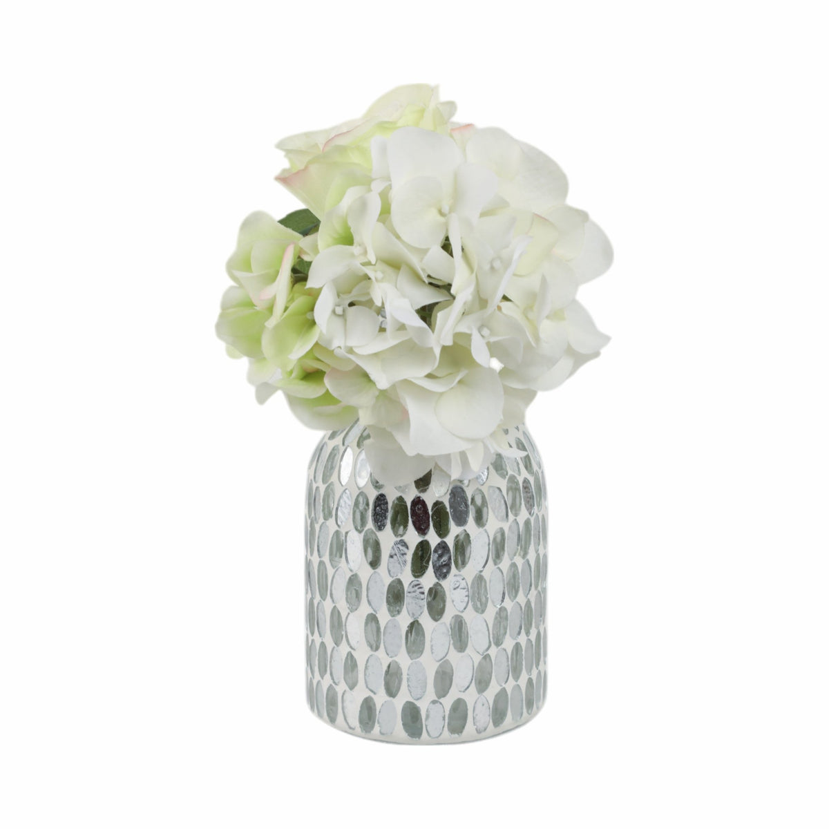 GLASS, 8"H MOSAIC VASE, Vases and Jars| Sagebrook Home