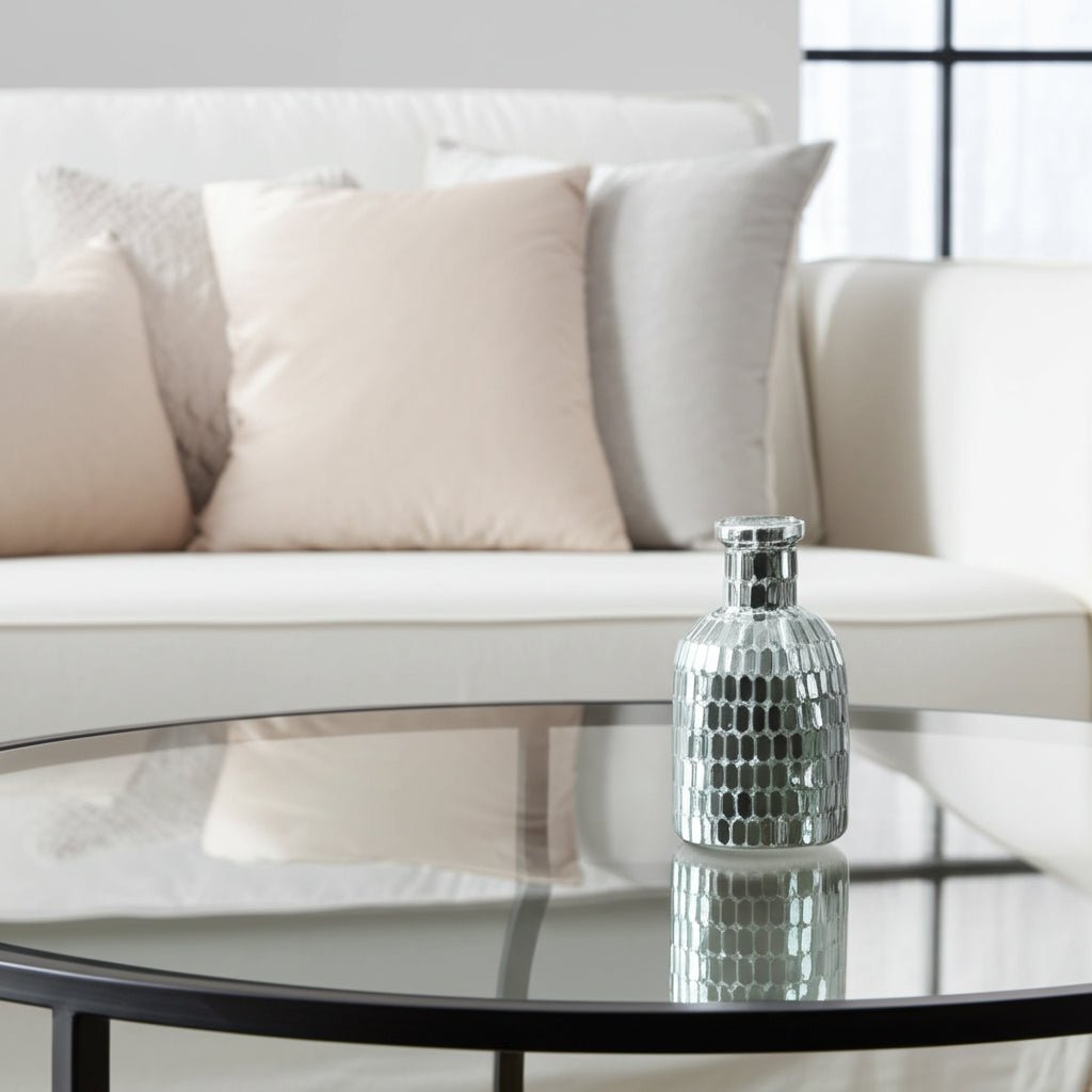 GLASS, 8"H MOSAIC VASE, Vases and Jars| Sagebrook Home