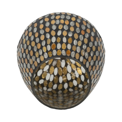 GLASS, 8"H VOTIVE HOLDER, COPPER - Al Rugaib Furniture